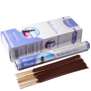 Aromatika Charcoal Free Hex Incense sticks in Relaxation packaging.
