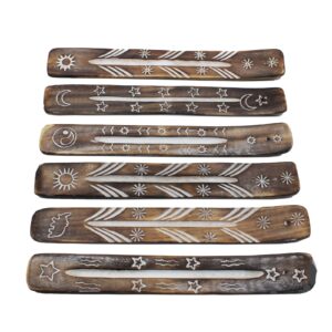 Elegant white washed incense holder for a calming atmosphere.