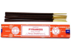 Hand-rolled Satya incense sticks in a vibrant packaging, perfect for home fragrance.