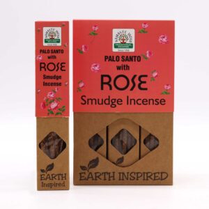 Handcrafted Earth Inspired Smudge Incense Sticks with floral rose scent.