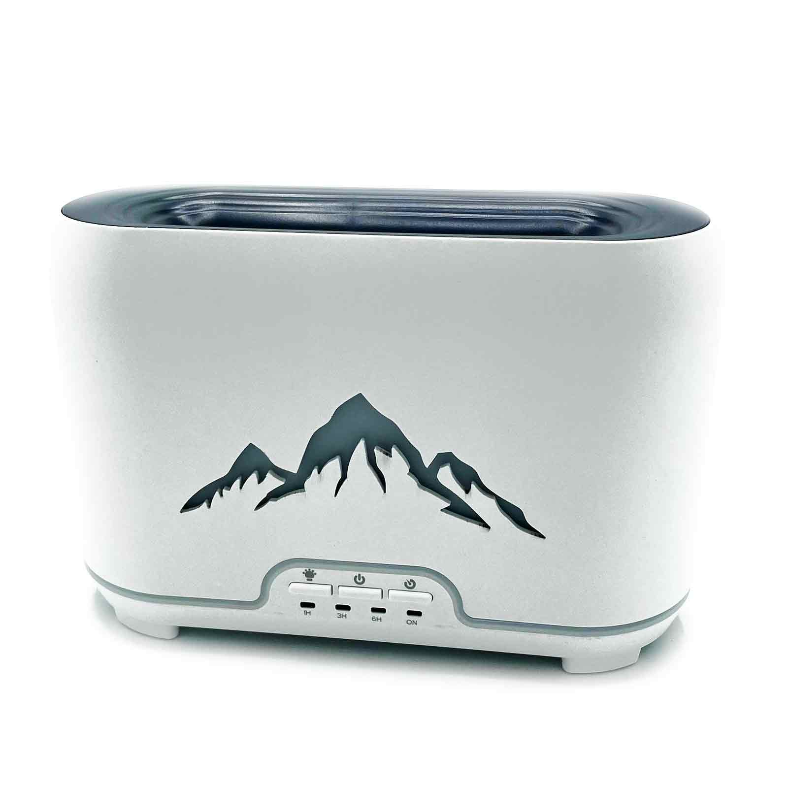 Himalayas Aroma Diffuser with flame effect and remote control for a calming atmosphere.