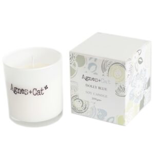 Dolly Blue votive candle from Soul Inspirations, exuding a soft, comforting glow.