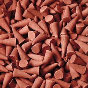 Bulk incense cones in vibrant colours and exotic fragrances for a calming atmosphere.