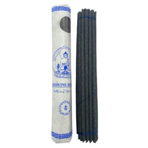 Pack of 30 hand-rolled Tibetan incense sticks with a soothing fragrance.