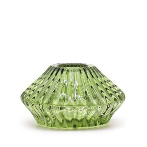 Elegant flower flip dinner candle and tealight holder in garden jade colour.