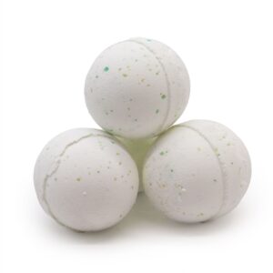 Set of three PMT Potion Bath Bombs in pastel colours for a relaxing bath experience.
