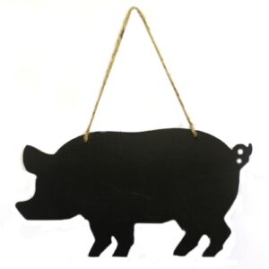 Chalk board featuring a pig design, ideal for creative projects and decor.