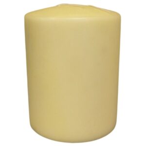 Ivory Church Candle with three wicks, perfect for home decoration or special dinners.