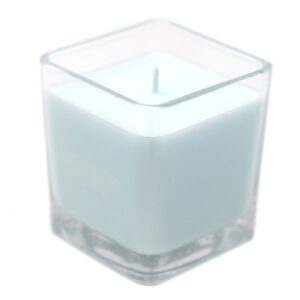 White label soy wax jar candle with a baby powder scent, perfect for gifting.