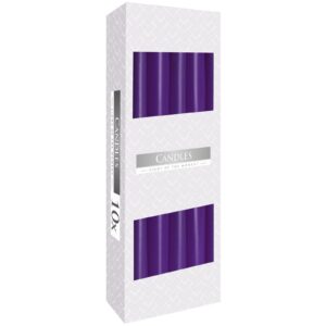 Lavender taper candle from Soul Inspirations, perfect for creating a calming atmosphere.