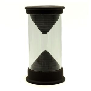 Backflow incense burner with pyramids and a sleek tube design for modern decor.