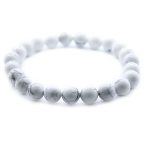 Elegant Power Bracelet featuring White Jasper, perfect for any outfit.