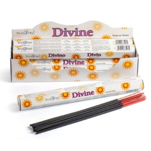 Elegant packaging of Divine Premium Incense by Soul Inspirations.