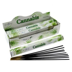 Hexagonal incense sticks in a stylish holder, perfect for relaxation.