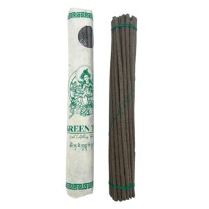 Pack of 30 hand-rolled Tibetan incense sticks with Green Tara fragrance.