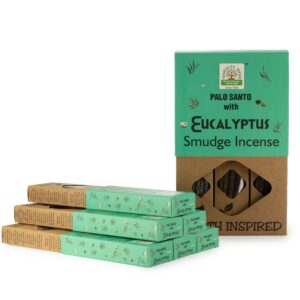 Natural-style eucalyptus incense sticks for a fresh and calming aroma.