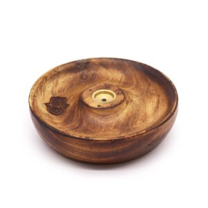 Hamsa incense stick and cone burner disc for mindful living and home fragrance.