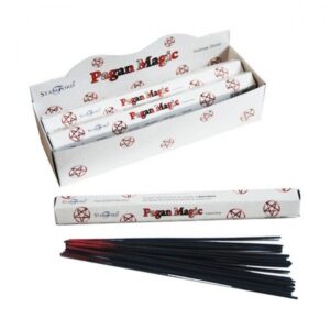 Hexagonal incense sticks in a stylish holder, perfect for creating a calming atmosphere.