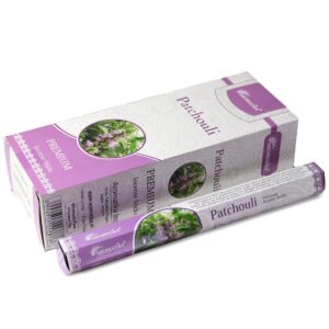 Aromatika Charcoal Free Hex Incense sticks in Patchouli fragrance.