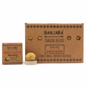 Banjara Smudge Beads made from Palo Santo for cleansing and aromatherapy.