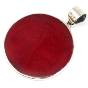 Silver Tree of Life pendant with a coral effect finish, 30mm in size.