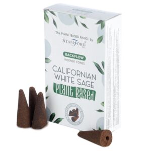 Californian White Sage backflow incense cones for a calming atmosphere.