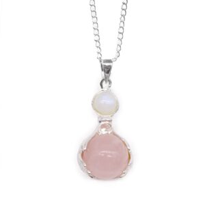 Rose Quartz pendant designed for mindful living and spiritual connection.