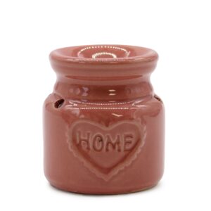 Ceramic home oil burner in vibrant colours, perfect for aromatherapy.