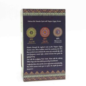 Gypsy Nomadic Incense - SUN in a decorative packaging with vibrant colours.