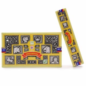 A beautifully packaged Super Hit Yoga Ritual incense set for mindful living.