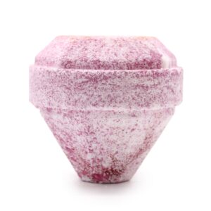 Very Berry Gemstone Bath Bomb with a glossy finish and hidden gemstone inside.