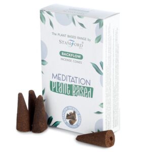 Backflow incense cones designed for meditation and relaxation.