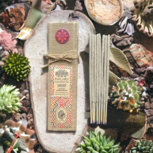 Yagra ritual resin sticks creating a calming atmosphere for spiritual moments.