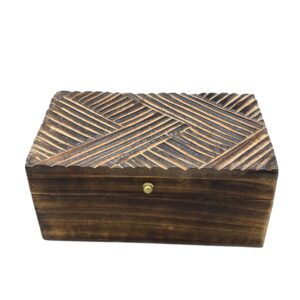 Vintage Deco multi-purpose box with intricate antique-inspired design.