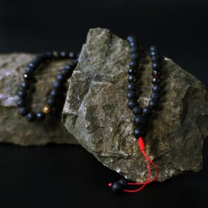 Handcrafted Essence of the Volcano Necklace made from natural lava stone.