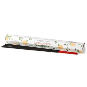 Sandalwood incense sticks from Soul Inspirations for a calming atmosphere.