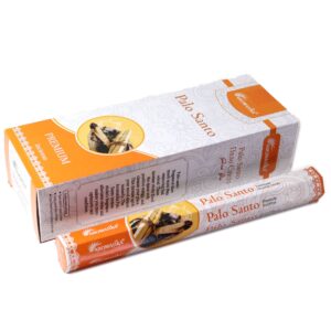 Aromatika Charcoal Free Hex Incense sticks in Palo Santo packaging