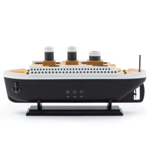 A ship-shaped aroma diffuser with a soft mist and colour-changing LED lights.