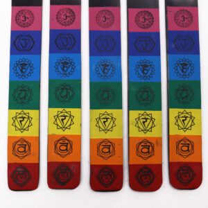Colourful 7 Chakra Ashcatcher designed for incense burning.