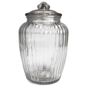 Big pumpkin-shaped candy jar, perfect for stylish storage and decoration.