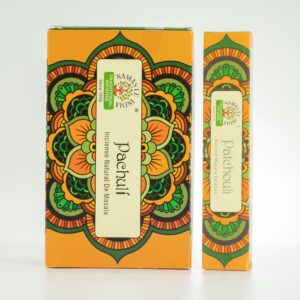 Namaste Mandala Masala Incense sticks in a decorative holder.