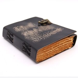 Book of Shadows with deckle edges, perfect for documenting mystical experiences.