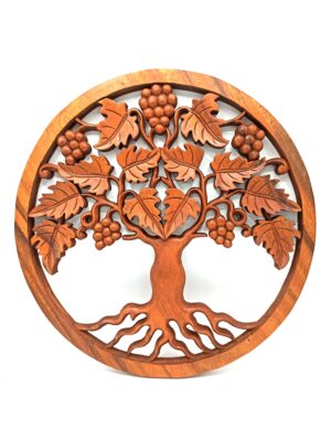 Decorative Tree of Life Grapes Panel, perfect for home decor and gifting.