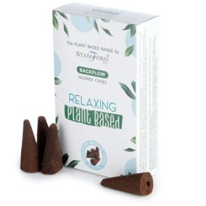 Relaxing plant-based backflow incense cones for a calming atmosphere.