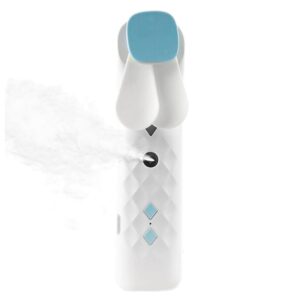 White Nano Mist Face Fan and Spray for refreshing hydration on-the-go.