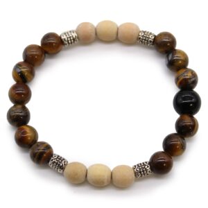 Tri Hita Karana Bangle featuring white, black, and grey colours symbolising balance.