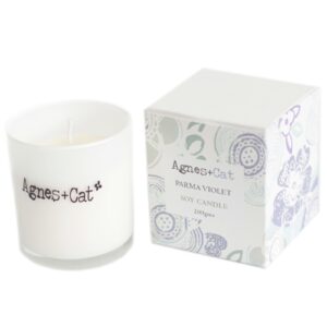 Parma Violet votive candle from Agnes + Cat, offering a soft floral scent.