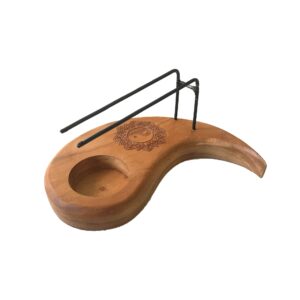 Teardrop Palo Santo Heater made from premium teak wood with Yin and Yang design