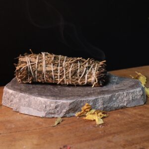 Handcrafted Indian sage and patchouli smudge sticks for cleansing rituals.