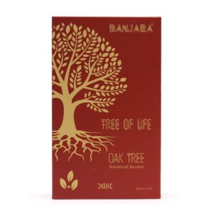 Banjara Botanical Incense sticks with Oak Tree fragrance in a natural setting.
